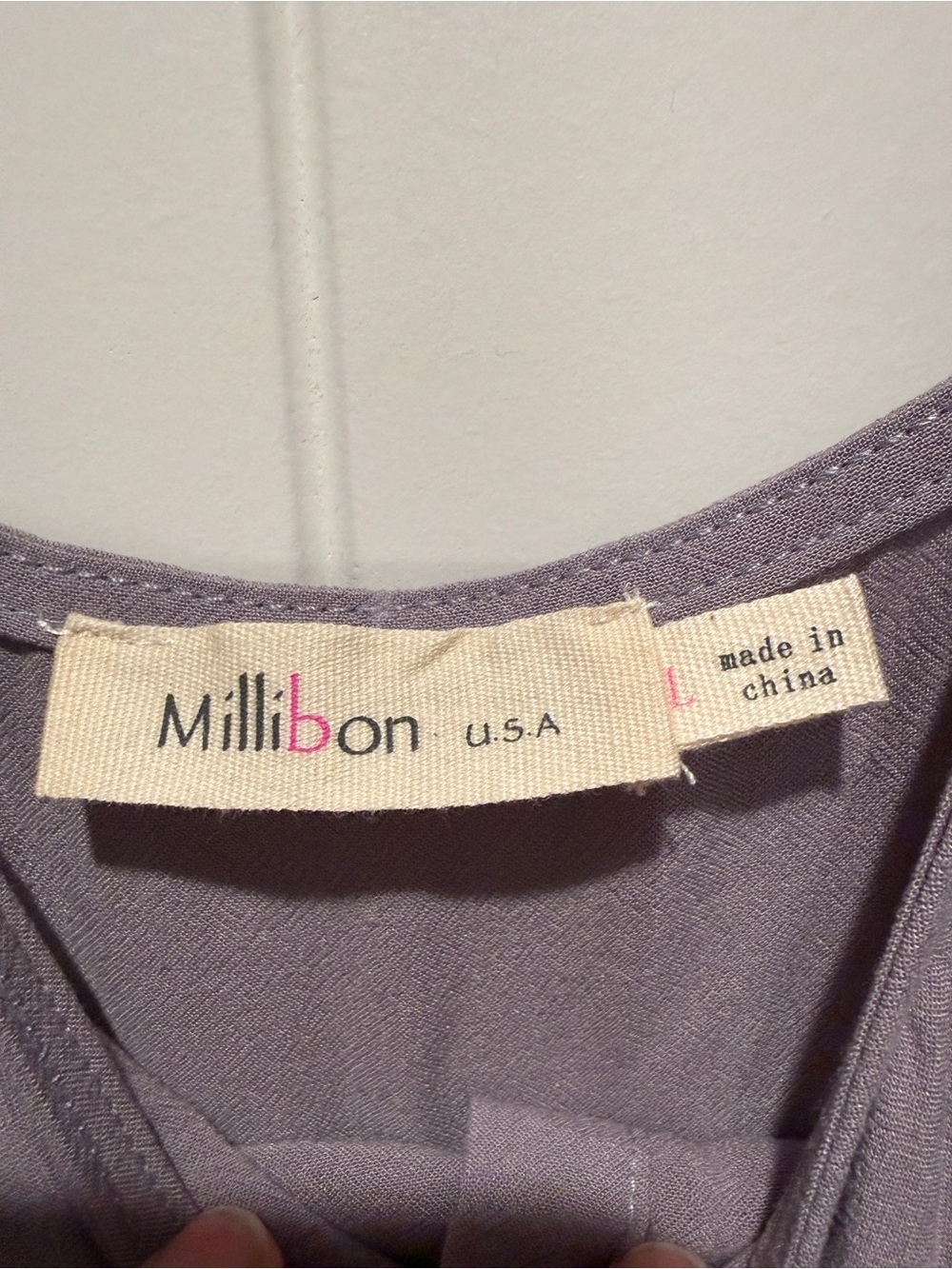 Dress with Tie Front and Button Detail Linen Rayon Blend - Picture 4 of 8